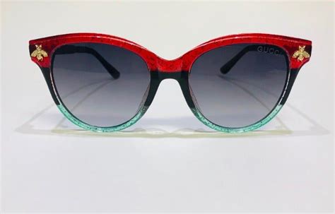 gucci red and blue sunglasses|gucci sunglasses bumblebee.